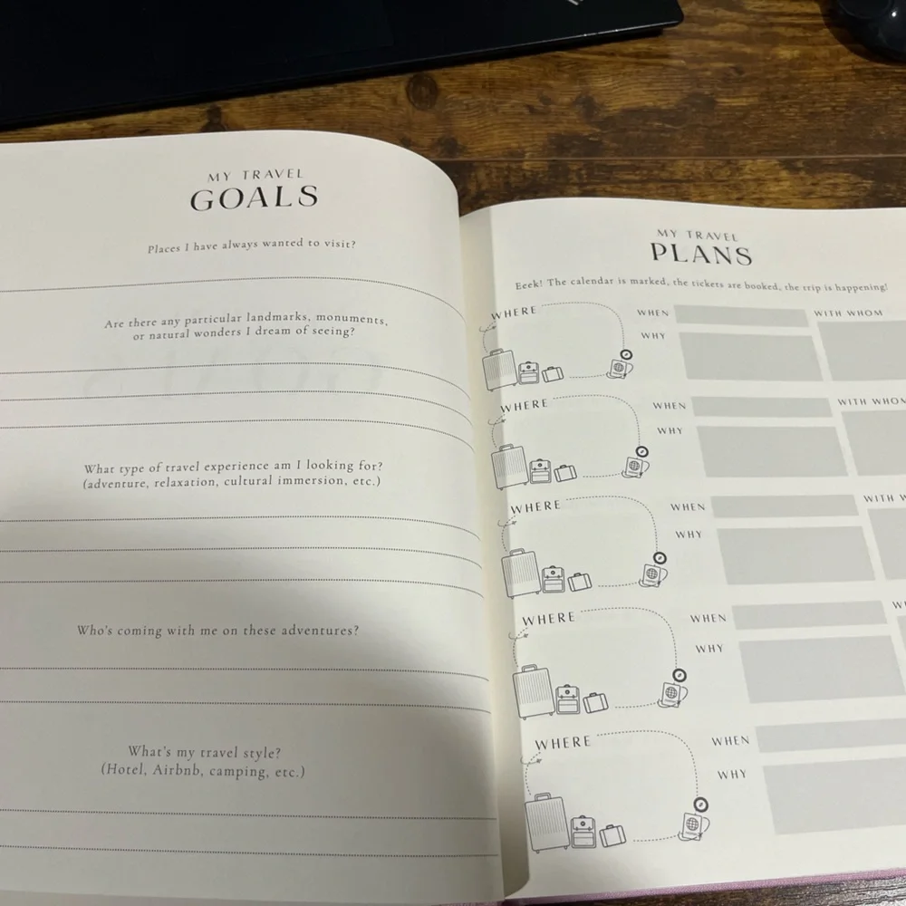 My Travel Journal Pink Hardcover